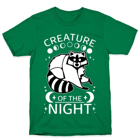 Creature Of The Night Raccoon T-Shirt